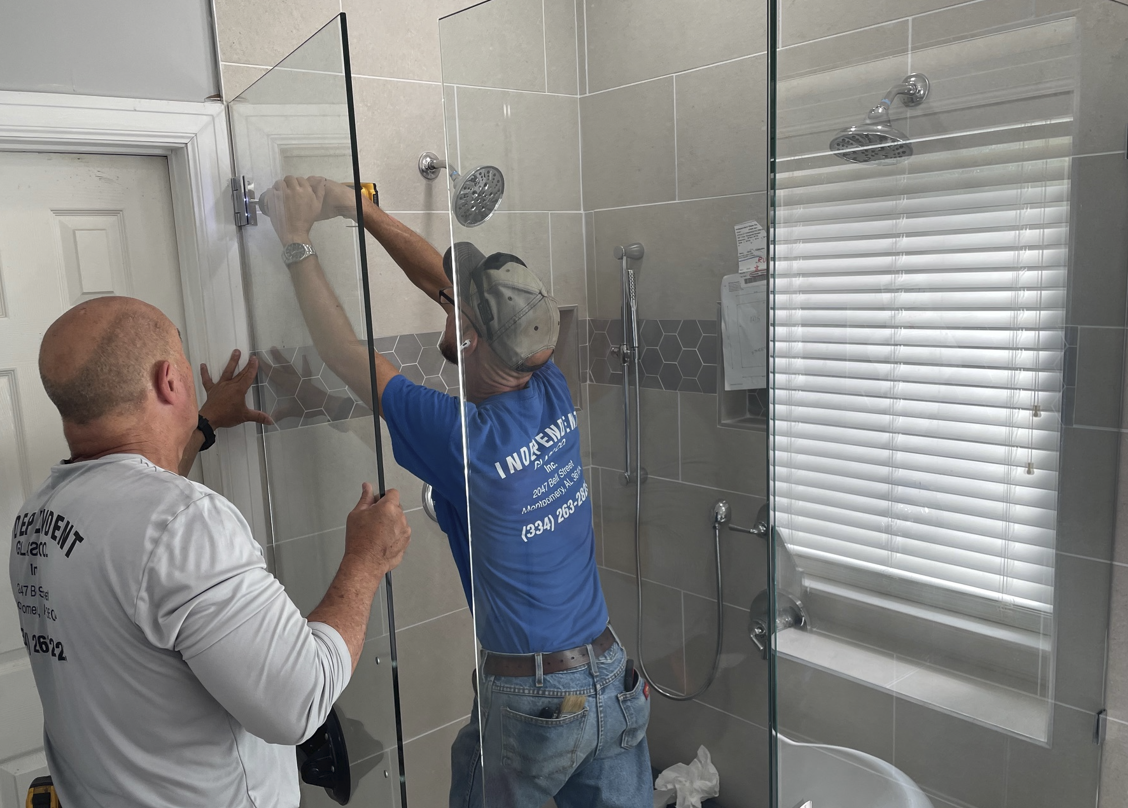 Prattville Shower Glass Installation