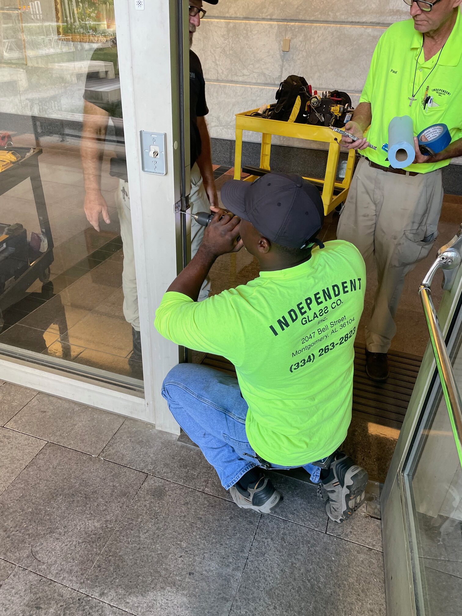 RSA door repair by Independent Glass Co
